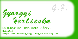 gyorgyi herlicska business card
