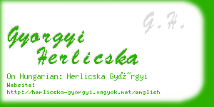 gyorgyi herlicska business card